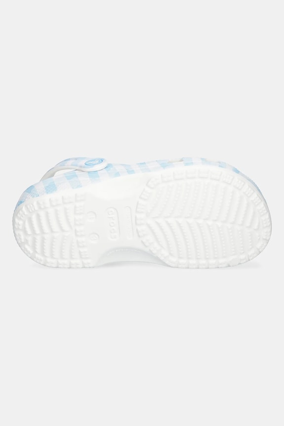 Crocs klapki CLASSIC GINGHAM CLOG KIDS 210988.CROCS.CLASSIC.GI niebieski