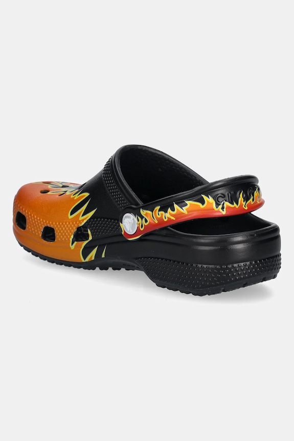 Chłopiec Crocs klapki CLASSIC FLAMES CLOG KIDS 210993.CROCS.CLASSIC.FL czarny