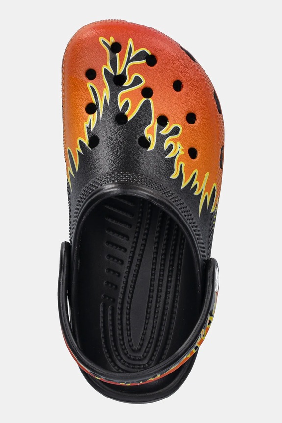 Crocs klapki CLASSIC FLAMES CLOG KIDS czarny 210993.CROCS.CLASSIC.FL