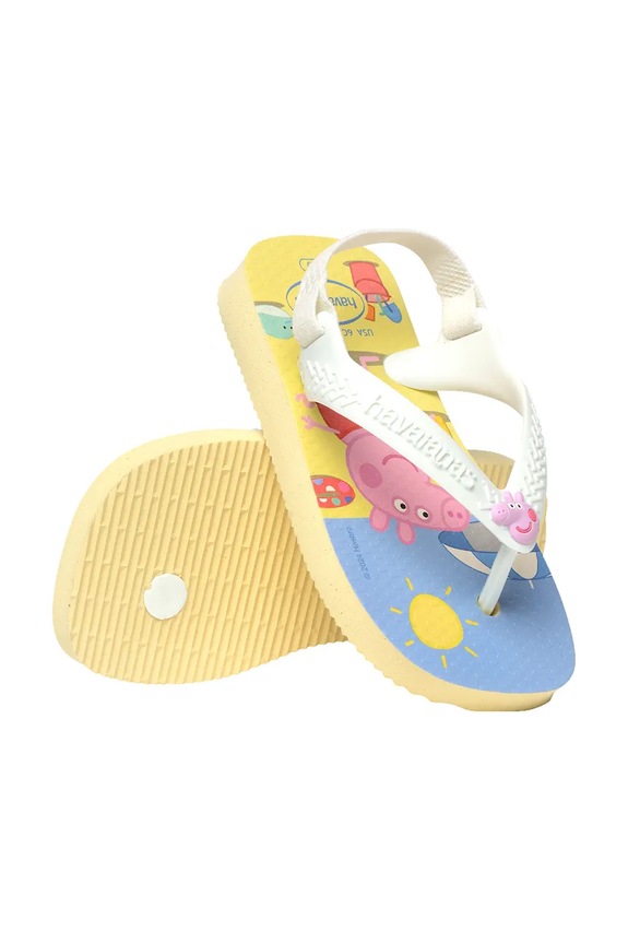 Dětské žabky Havaianas BABY PEPPA PIG žlutá 4145980