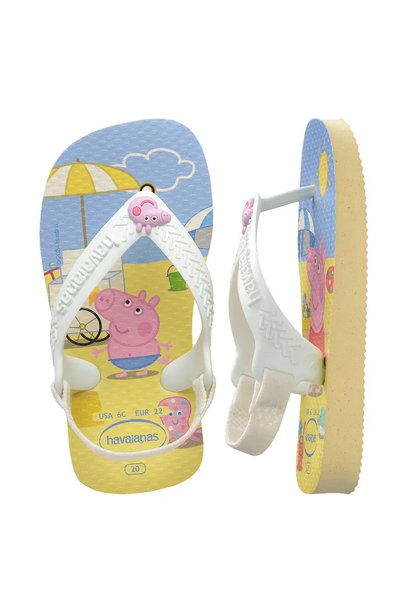 Dětské žabky Havaianas BABY PEPPA PIG 4145980 žlutá