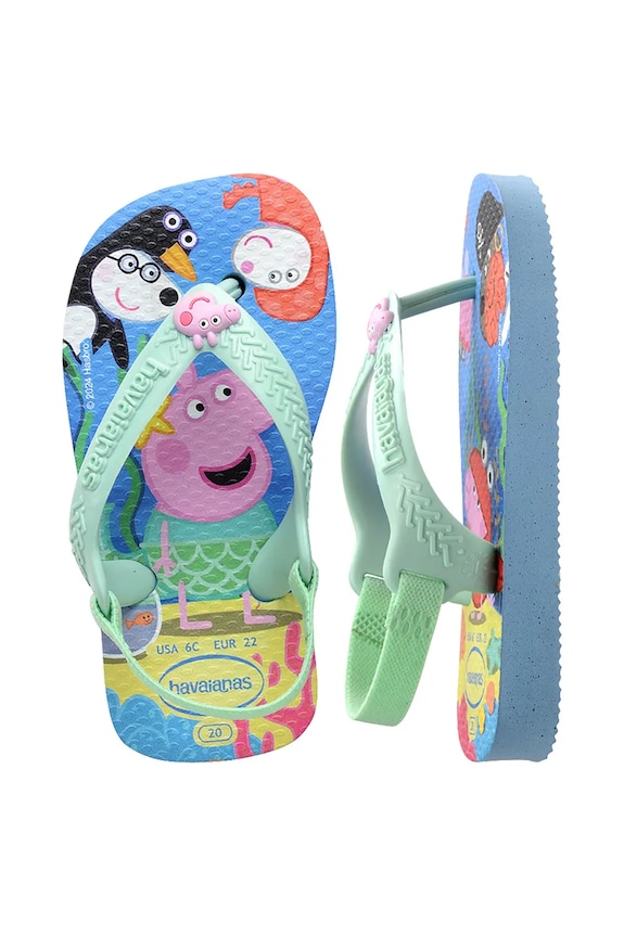 Havaianas japonki dziecięce BABY PEPPA PIG 4145980 niebieski