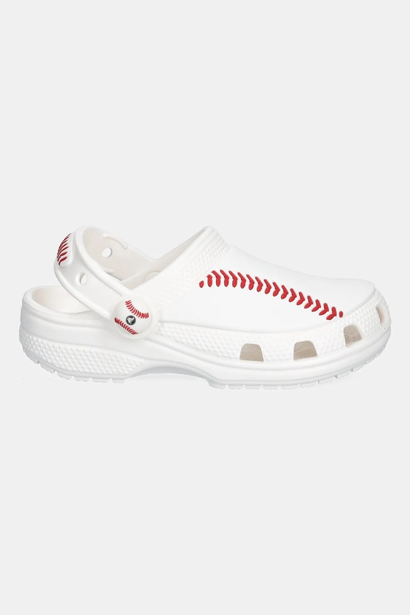 Crocs klapki dziecięce CLASSIC BASEBALL CLOG T 210022.CROCS.CLASSIC.BA biały SS25