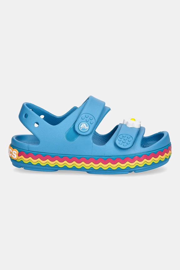 Crocs klapki dziecięce CROCBAND CRUISER RICRAC SANDAL K 211028.CROCS.CROCBAND.C niebieski SS25