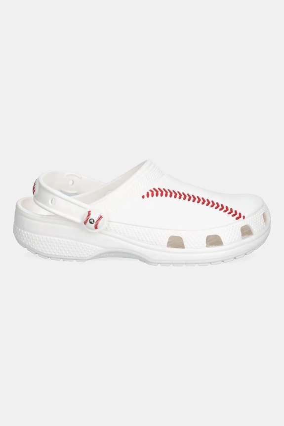 Crocs klapki dziecięce CLASSIC BASEBALL CLOG KIDS 211259.CROCS.CLASSIC.BA biały SS25