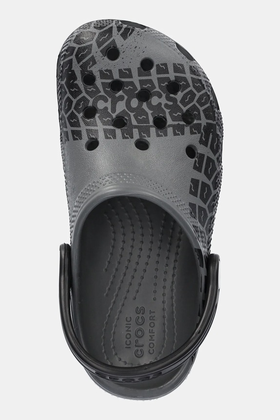 Παιδικές παντόφλες Crocs CLASSIC TIRE PRINT CLOG KIDS γκρί 211261.CROCS.CLASSIC.TI