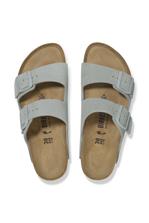 Semišové pantofle Birkenstock Arizona 1029146 modrá