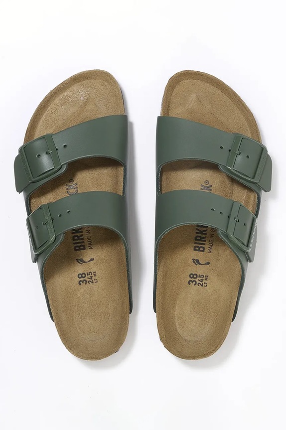 Обувки Кожени чехли Birkenstock Arizona 1029165 зелен