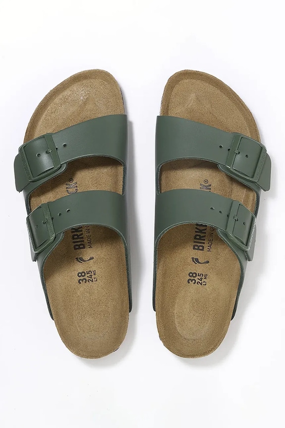 Обувки Кожени чехли Birkenstock Arizona 1029165 зелен