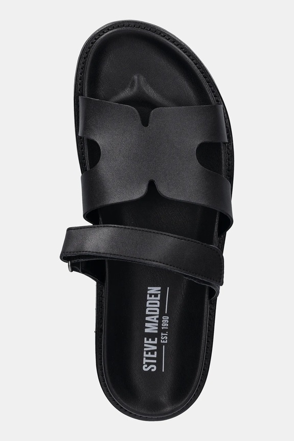 Steve Madden klapki skórzane Manu czarny SM12000835.017