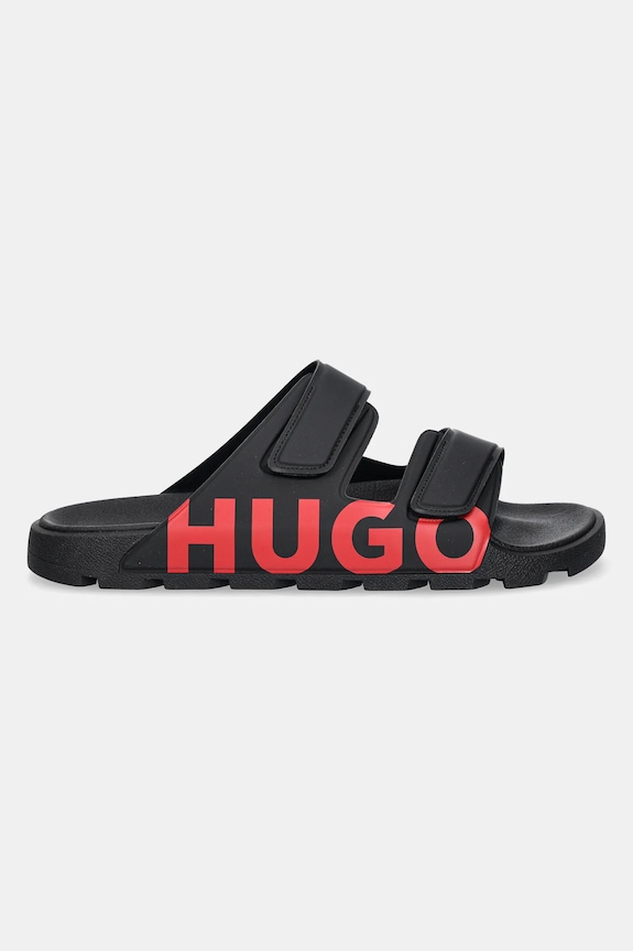 HUGO klapki Evander 50542042.001 czarny SS26