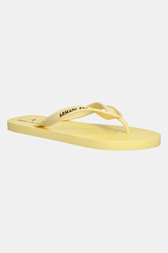 Šľapky Armani Exchange XUQ002.XV676.U669 žltá SS25