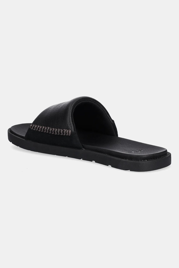 Obuwie UGG klapki skórzane Seaside II Slide 1166593.BLK czarny