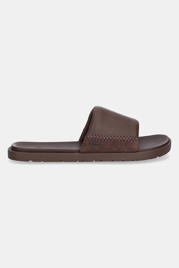 UGG papuci de piele Seaside II Slide 1166593.LUG maro SS26