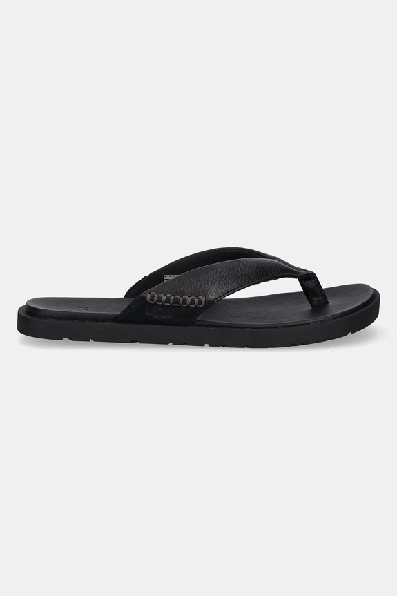 UGG japonki skórzane Seaside II Flip 1166610.BLK czarny SS26