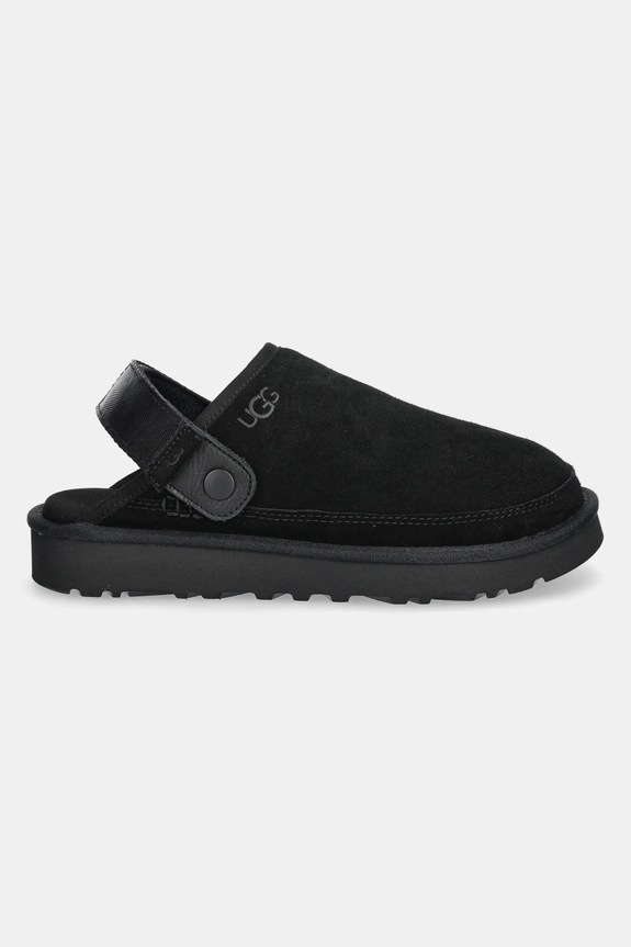 Semišové šľapky UGG Goldencoast Clog II 1166915.BLK čierna SS25