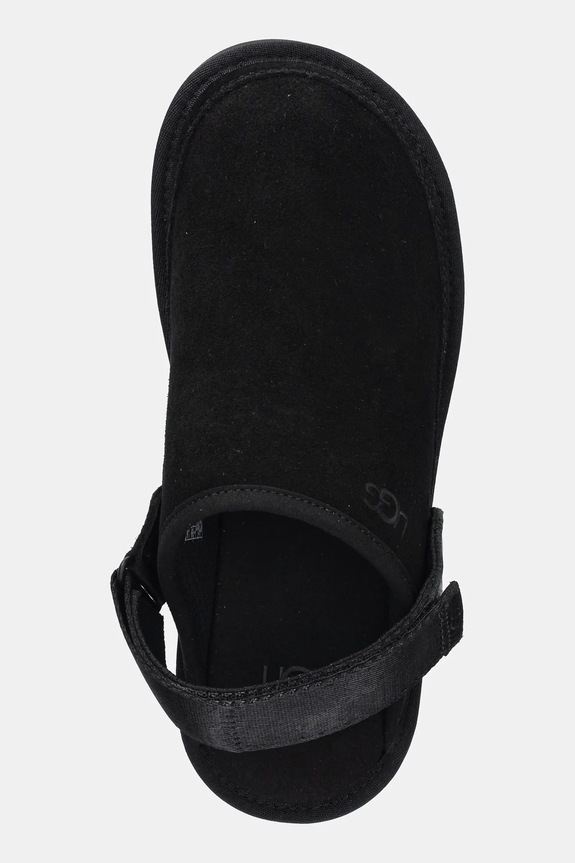 Semišové šľapky UGG Goldencoast Clog II čierna 1166915.BLK