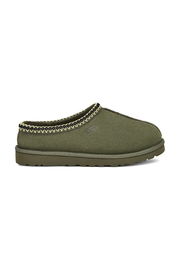 UGG kapcie zamszowe Tasman zielony 5950.WLN