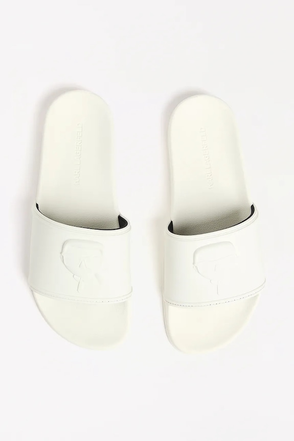 Karl Lagerfeld papuci KONDO alb KL70009A.VT1