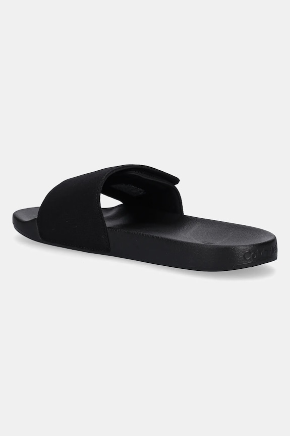Παπούτσια Παντόφλες Calvin Klein ADJ POOL SLIDE CANVAS LOGO HM0HM01749 μαύρο