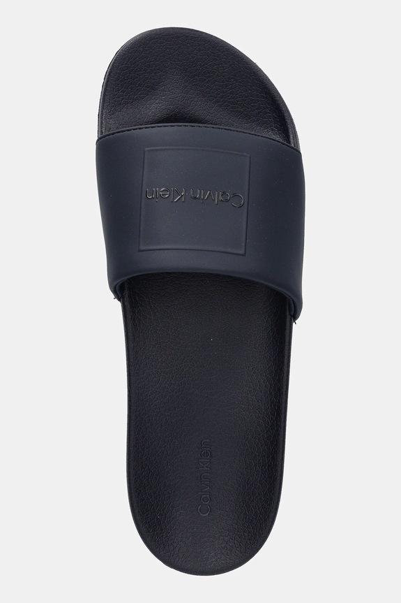 Calvin Klein papucs POOL SLIDE W/ CK SQUARE sötétkék HM0HM01754