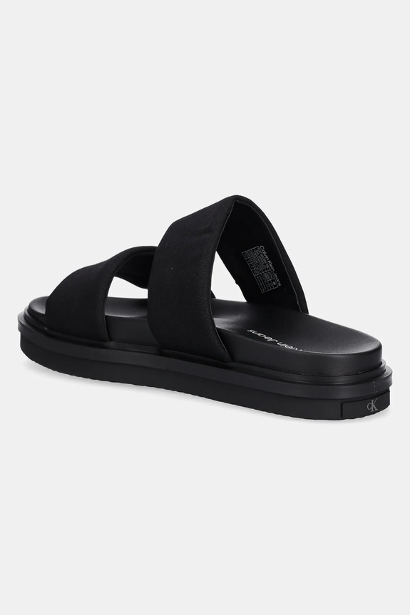 Obuća Natikače Calvin Klein Jeans FLAT MOLDED DBL BAR SANDAL CV YM0YM01222 crna
