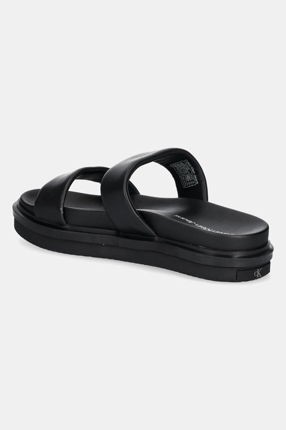 Obuwie Calvin Klein Jeans klapki FLAT MOLDED DOUBLEBAR SANDAL LTH YM0YM01226 czarny