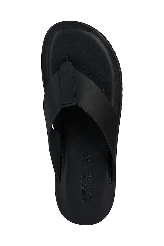 Geox infradito in pelle U ERICE U45GUC.00043.C9999 nero