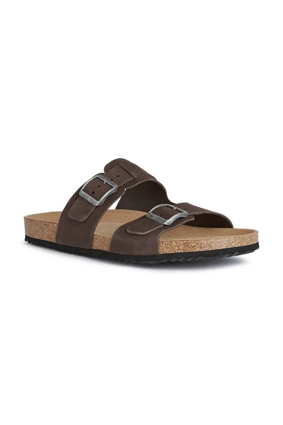 Geox klapki nubukowe U SANDAL GHITA U159VB.00032.C6024 brązowy SS26