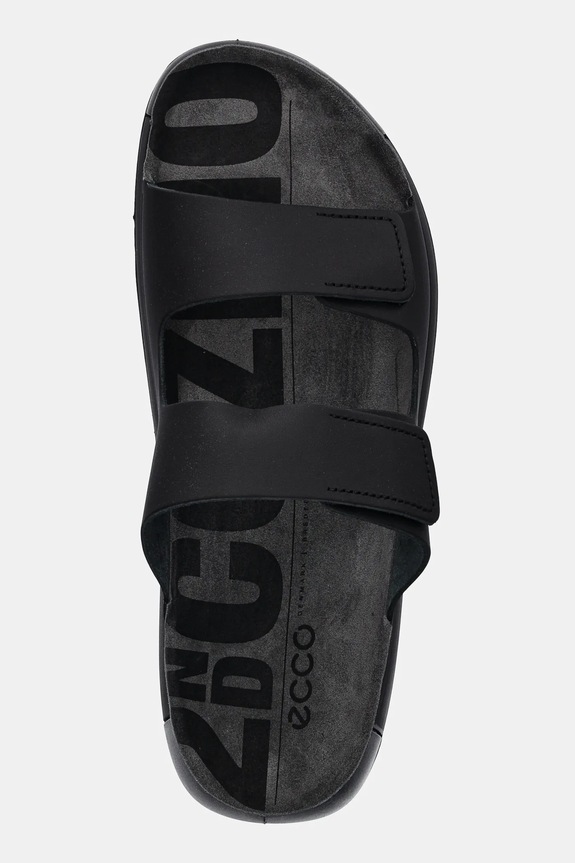Ecco bőr papucs Cozmo 2-Strap fekete 500904.01001