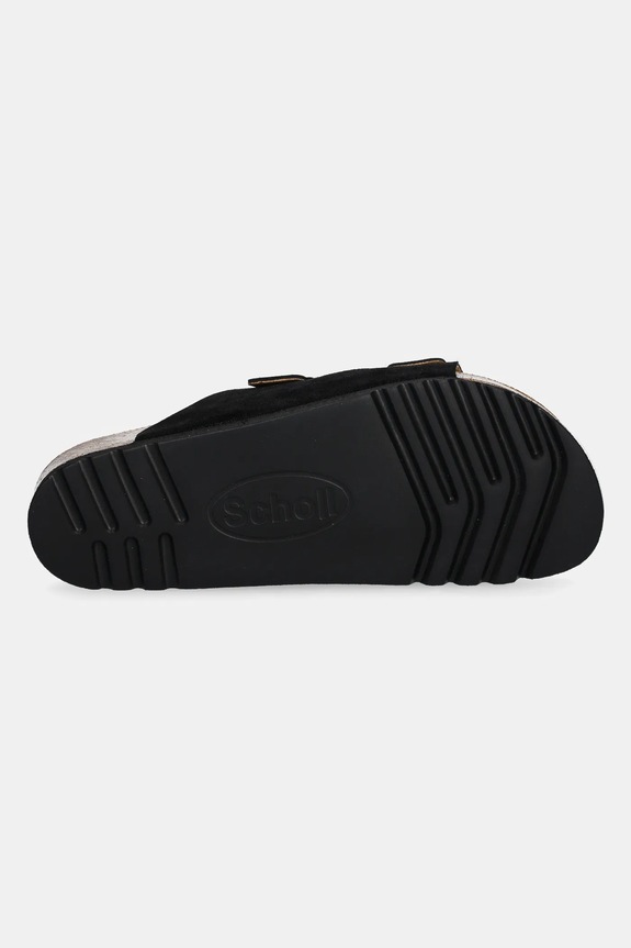 Semišové pantofle Scholl JULIEN F300741004 černá