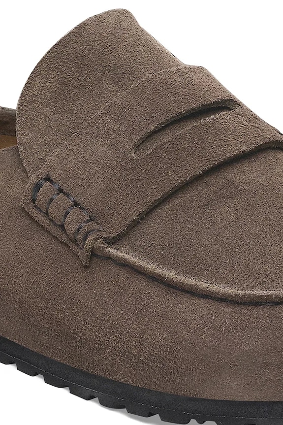 Obuv Semišové šľapky Birkenstock Naples Wrapped LEVE 1029672 hnedá