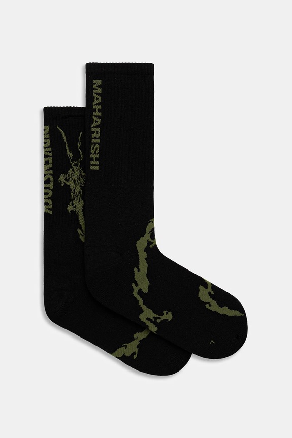 Birkenstock 1774 ciabatte slide x Maharishi Mogami Terra Tech 2S Pack 1030822. nero