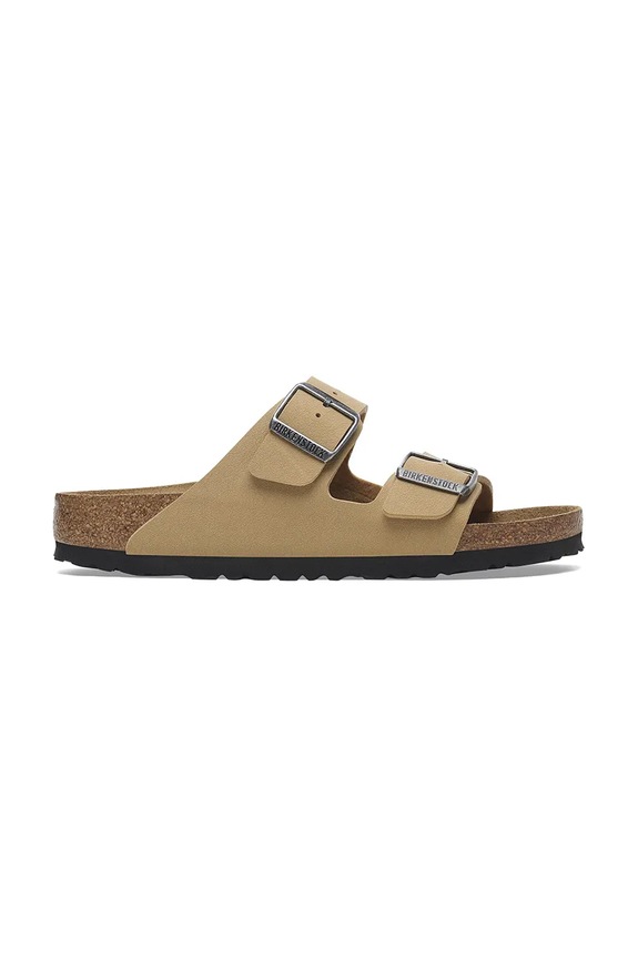 Παντόφλες Birkenstock Arizona Birkibuc φλατ μπεζ 1029151