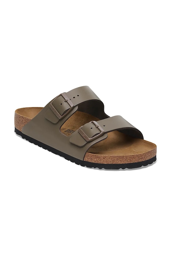 Birkenstock leather sliders Arizona 1029153 green SS26