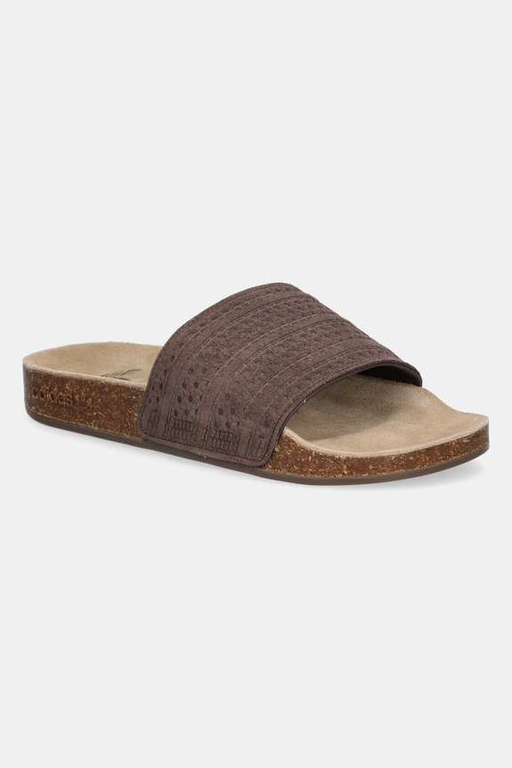 Semišové šľapky adidas Originals Adilette RS iný hnedá JH5493