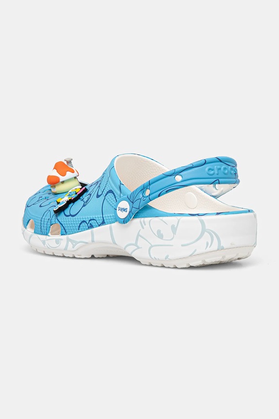 Obuwie Crocs klapki Classic Smurfs Clog 210820.90H niebieski