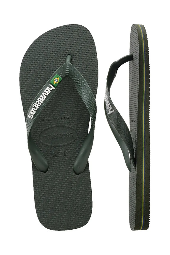 Pantofle Havaianas BRASIL LOGO 4110850.5983 zelená