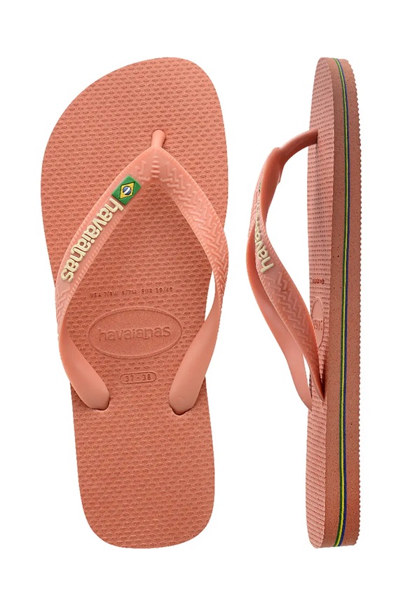 Σαγιονάρες Havaianas BRASIL LOGO 4110850.9259 πορτοκαλί