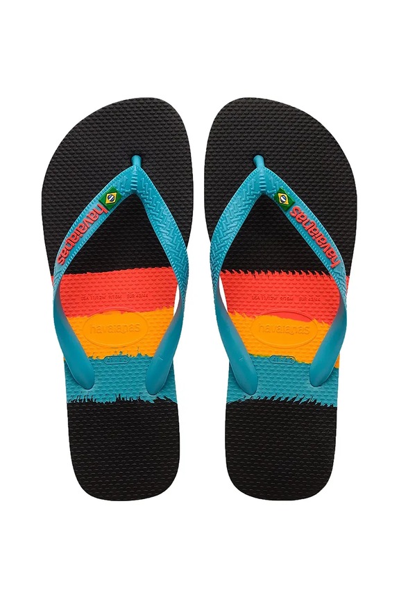Havaianas slapi BRASIL TECH II sintetic negru 4147965.0090