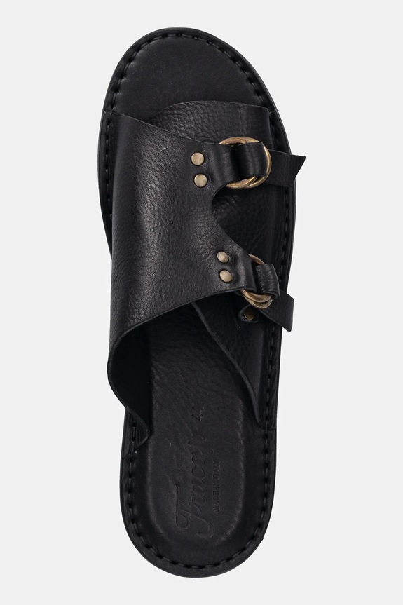 Fracap leather sliders Sandals black D110