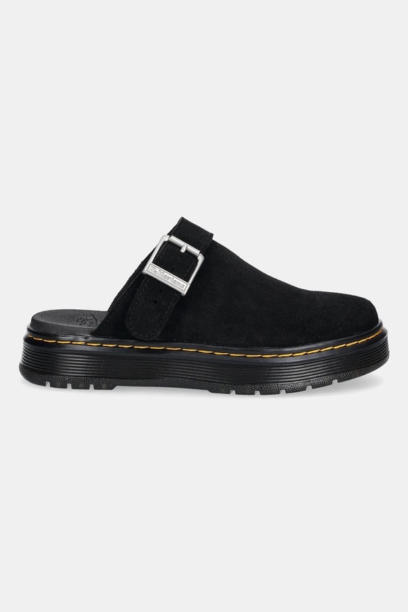Dr. Martens suede sliders Brookline Mule Mule DM40666001 black SS25