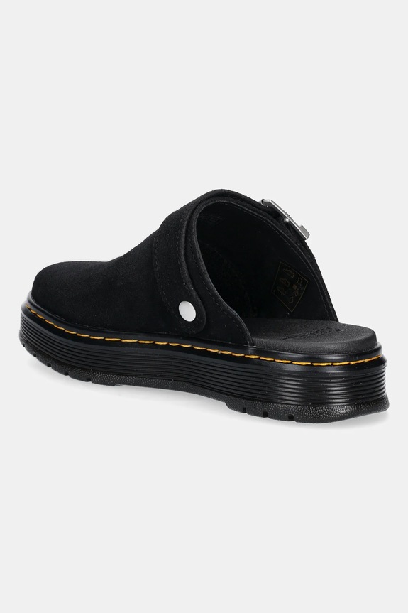 Shoes Dr. Martens suede sliders Brookline Mule Mule DM40666001 black
