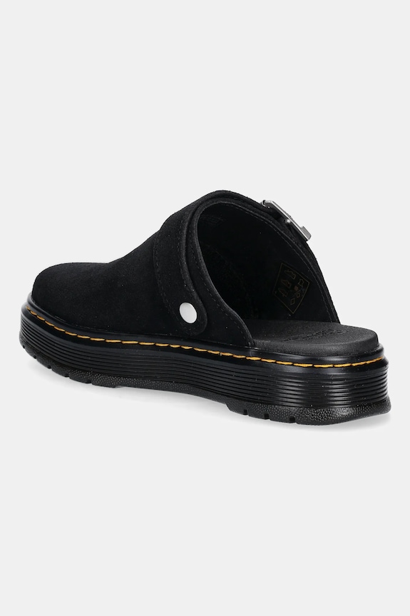 Shoes Dr. Martens suede sliders Brookline Mule Mule DM40666001 black