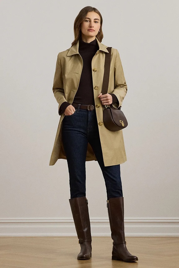 Odzież Lauren Ralph Lauren płaszcz 297967121 beżowy