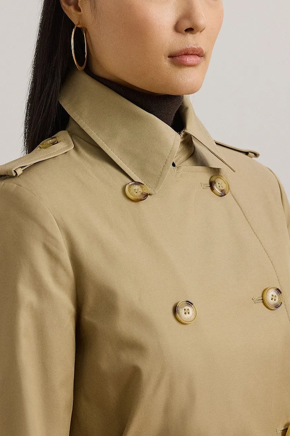 Lauren Ralph Lauren płaszcz beżowy 297967126