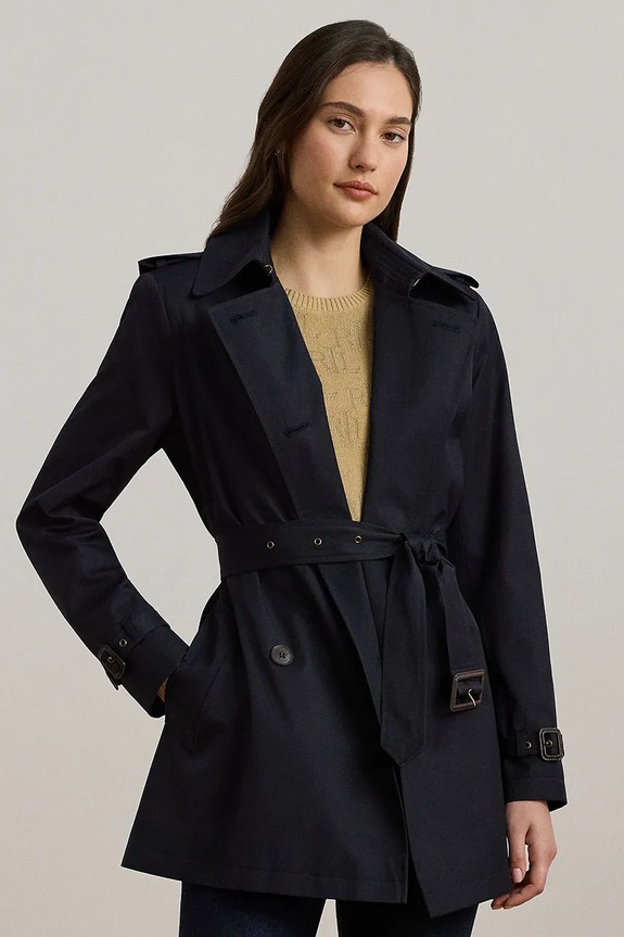 Lauren Ralph Lauren płaszcz nieocieplane granatowy 297967126