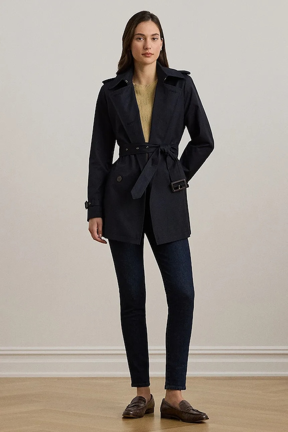Odzież Lauren Ralph Lauren płaszcz 297967126 granatowy