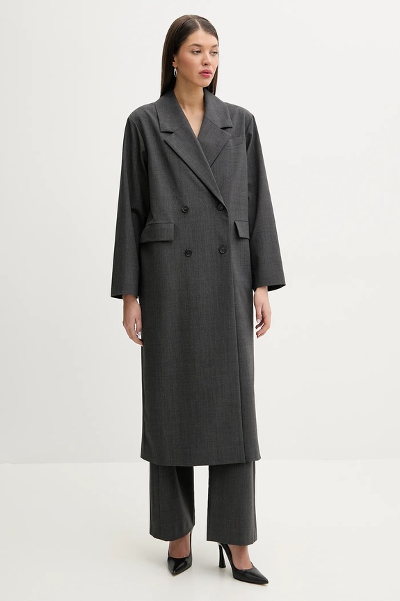 IRO cappotto con aggiunta di lana non isolato grigio WP137VIRINA