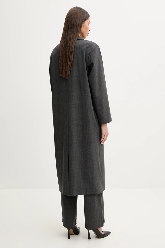 Abbigliamento IRO cappotto con aggiunta di lana WP137VIRINA grigio